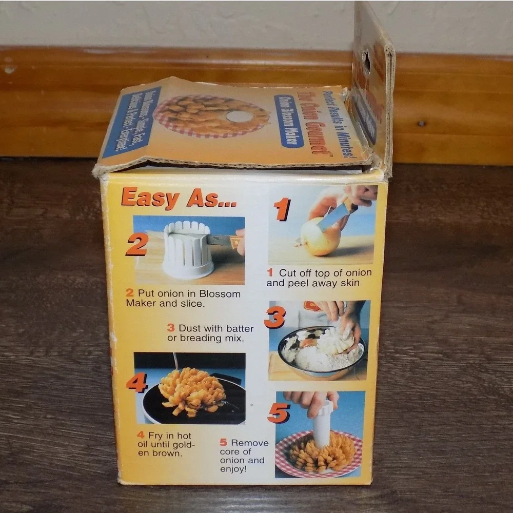 The Onion Gourmet Onion Blossom Maker Kitchen Tool White New Box As Seen On TV